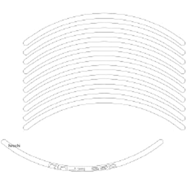 rim-6_wh ワールドウォーク リムステッカー Ninja400 白