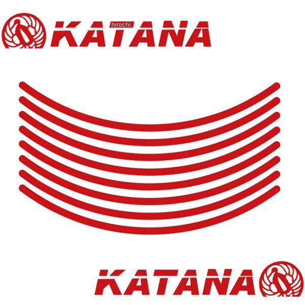 rim-7_rd ワールドウォーク リムステッカー 19年以降 KATANA 赤