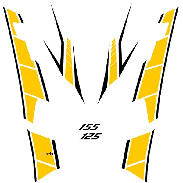 st-3_bkyel ワールドウォーク ストロボステッカー 20年以前 NMAX 黒/黄