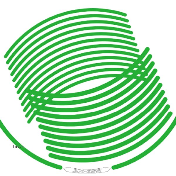 rim-8_gre ワールドウォーク リムステッカー ZX-25R 緑