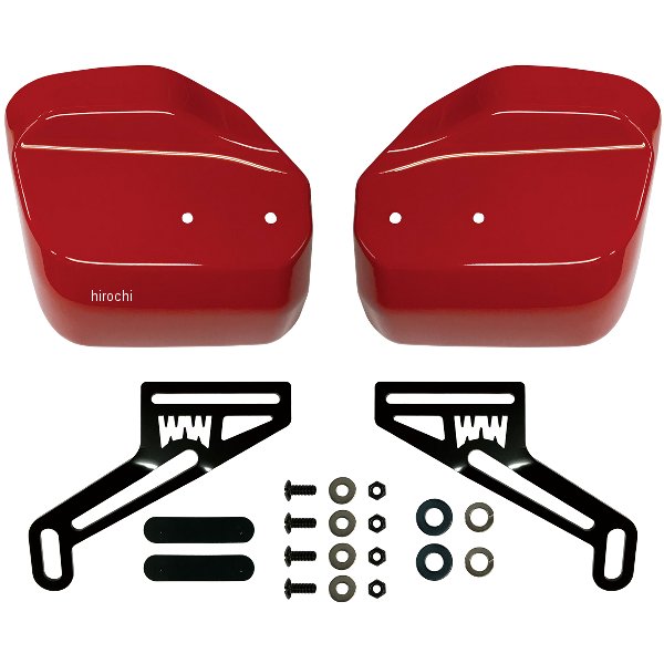 ws-40-RED ワールドウォーク 塗装大型ナックルガード 20年-23年 CT125ハンターカブ グローイングレッド