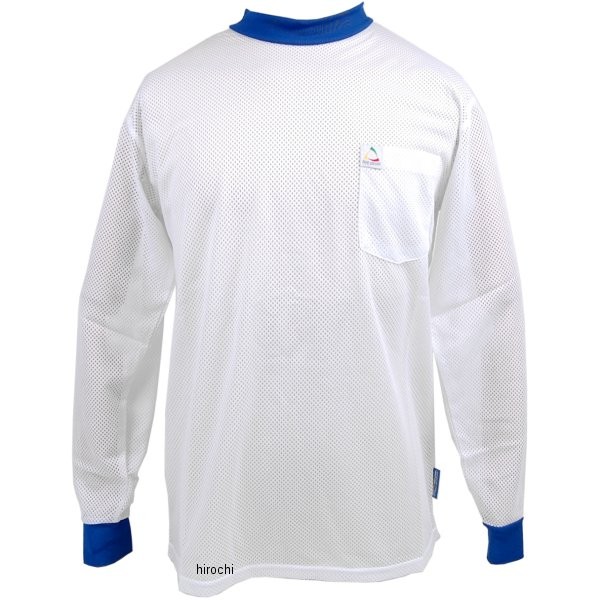 IK-932 コミネ KOMINE クールファストインストラクターメッシュジャージ 白/青 Lサイズ