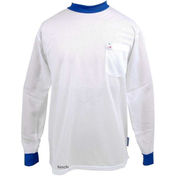 IK-932 コミネ KOMINE クールファストインストラクターメッシュジャージ 白/青 2XLサイズ