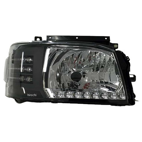 HL200A-CM-12 ヴァレンティ VALENTI ジュエルヘッドランプ トヨタ 200系ハイエース 1/2型 クリア/マットブラック