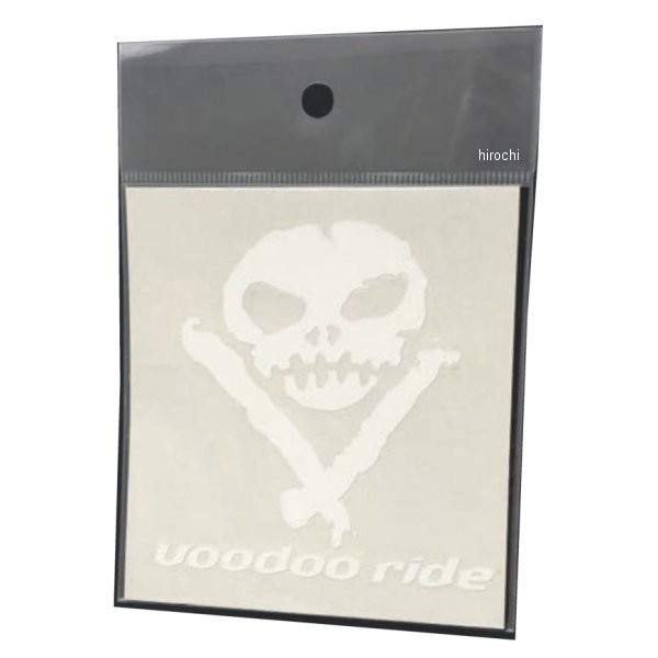 VRS1WH ブードゥーライド VOODOORIDE カッティングステッカー W85×H87 白
