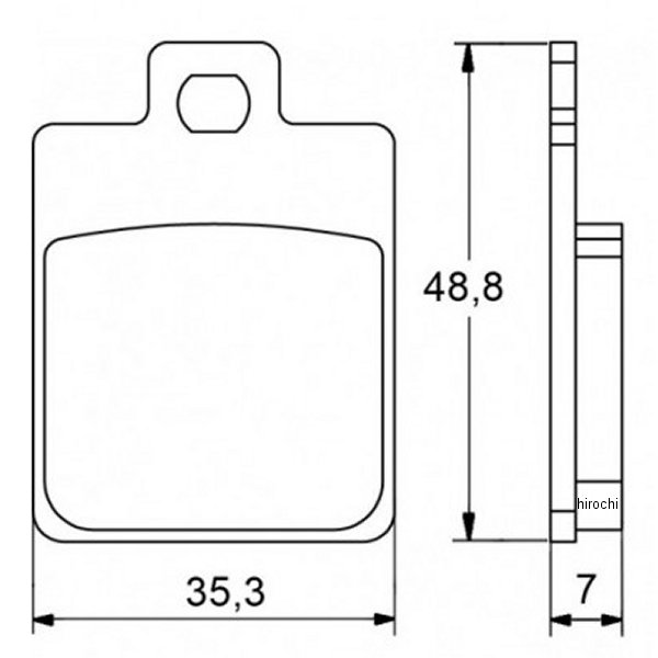 403-AGPA017-ST アコサット ACCOSSATO ブレーキパッド AGPA17 スタンダート PEUGEOT TWEET EVO、PEUGEOT TWEET EVO RS、TWEET RS