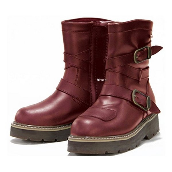 ROB-202 ロッソスタイルラボ Rosso StyleLab 防水 ライディングハイソールブーツ レディース レッドブラウン 23.0