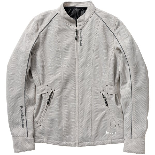 ROJ120 ロッソスタイルラボ Rosso StyleLab 春夏モデル スタイルアップメッシュジャケット ライトグレー Lサイズ