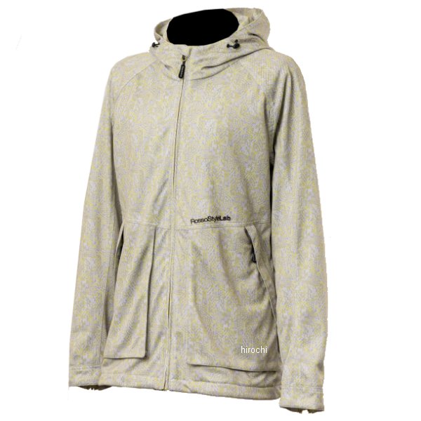 ROJ128 ロッソスタイルラボ Rosso StyleLab 春夏モデル フーディーメッシュブルゾン I.イエロー M+サイズ