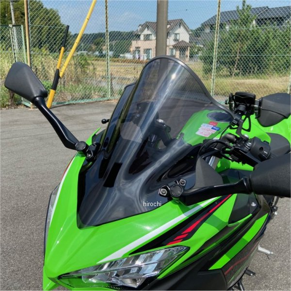 140302 アクリポイント ACRY-POINT スクリーン 6.5cmアップ 18年以降 Ninja250、Ninja400 スモーク