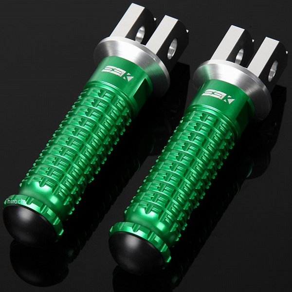 AFPS101GN スピードラ SPEEDRA アルミ削り出しステップ スタンダードタイプ ライダー用 シルバー/緑