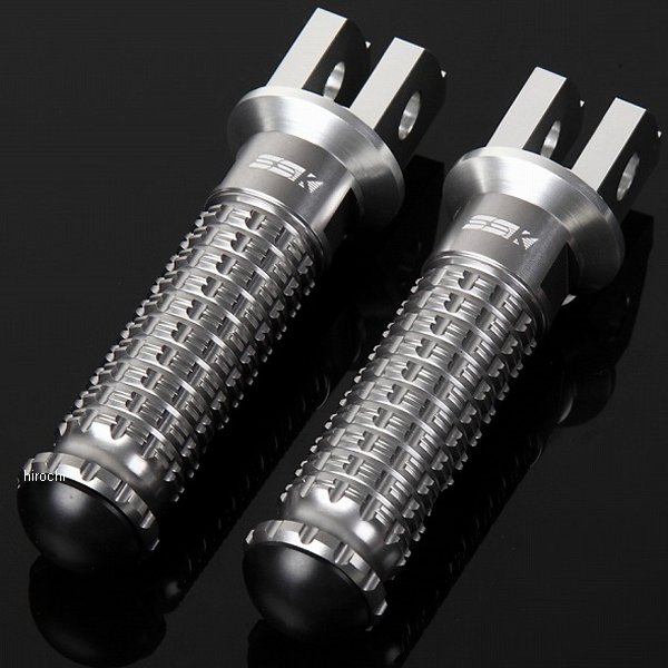 AFPS103TM スピードラ SPEEDRA アルミ削り出しタンデムステップ スタンダードタイプ パッセンジャー シルバー/チタン