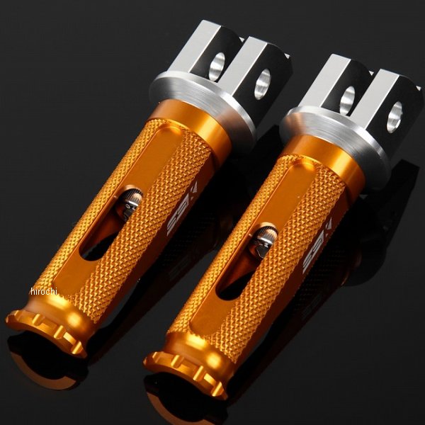 AFPR103GD スピードラ SPEEDRA アルミ削り出しタンデムステップ レーシングタイプ パッセンジャー用 シルバー/ゴールド