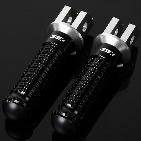 AFPS104BK スピードラ SPEEDRA アルミ削り出しタンデムステップ スタンダードタイプ パッセンジャー用 シルバー/黒