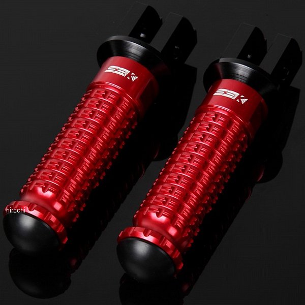 AFPS204RD スピードラ SPEEDRA アルミ削り出しタンデムステップ スタンダードタイプ パッセンジャー用 黒/赤