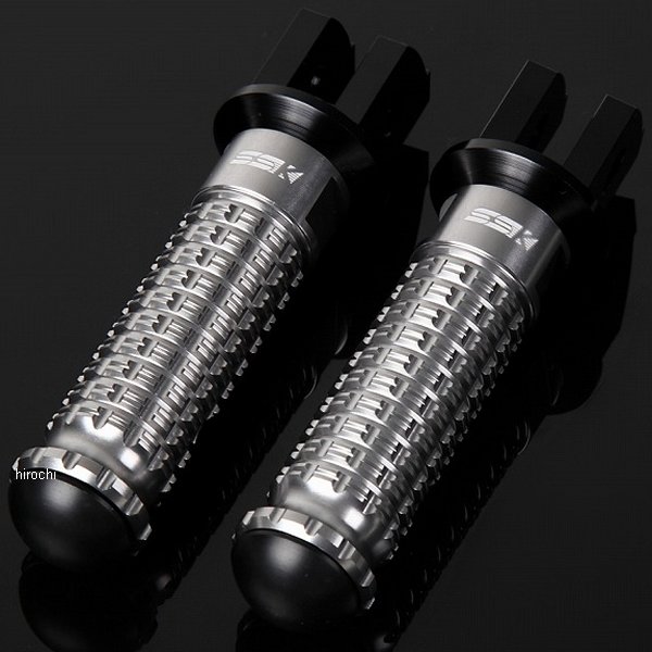 AFPS206TM スピードラ SPEEDRA アルミ削り出しタンデムステップ スタンダードタイプ パッセンジャー 黒/チタン