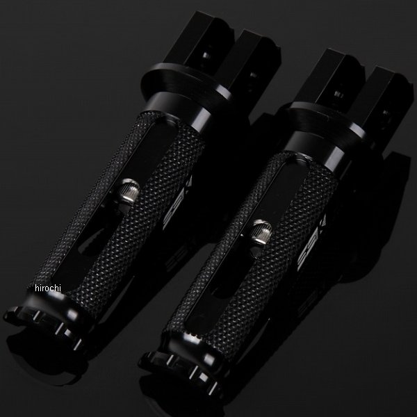 AFPR213BK スピードラ SPEEDRA アルミ削り出しステップ レーシングタイプ ライダー用 黒/黒