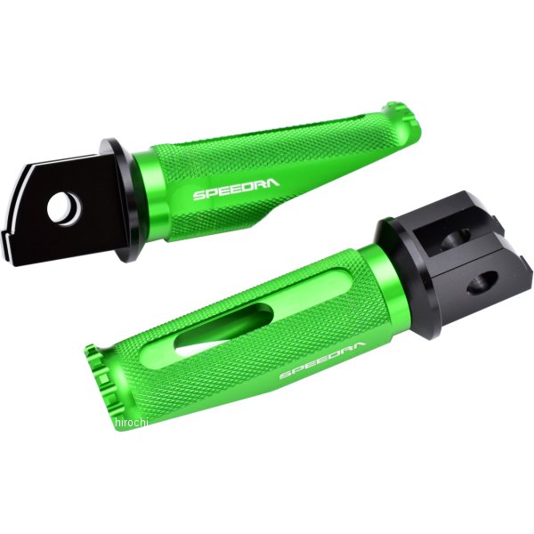 AFPR217GN スピードラ SPEEDRA アルミ削り出しステップ レーシングタイプ ライダー側 22年以降 YZF-R7 黒/緑