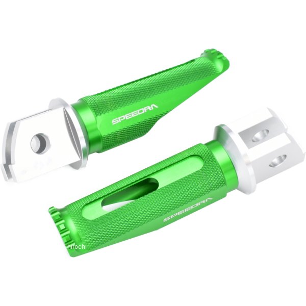 AFPR118GN スピードラ SPEEDRA アルミ削り出しステップ レーシングタイプ タンデム側 21年以降 MT-09 シルバー/緑