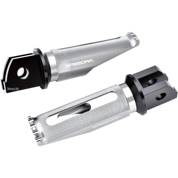 AFPR218TM スピードラ SPEEDRA アルミ削り出しステップ レーシングタイプ タンデム側 21年以降 MT-09 黒/チタン