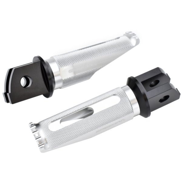 AFPR220SR スピードラ SPEEDRA アルミ削り出しタンデムステップ レーシングタイプ GSX1300Rハヤブサ 黒/シルバー