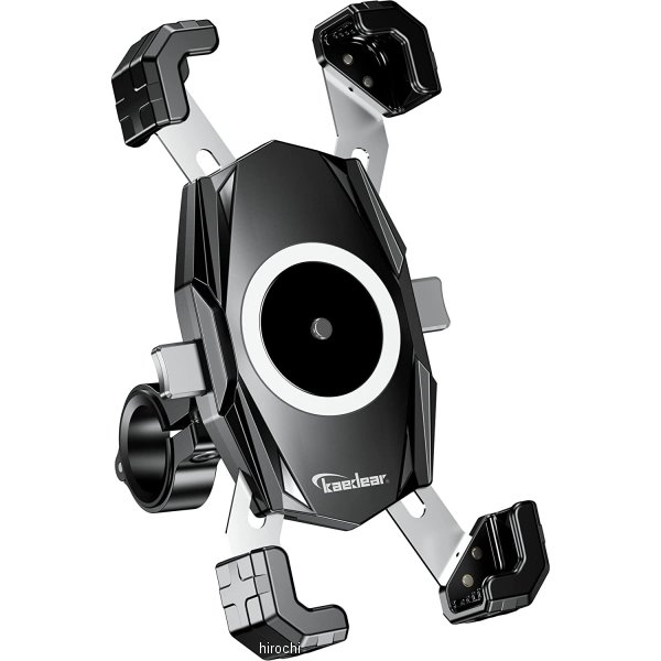 KDR-M22C カエディア Kaedear バイク用スマホホルダー クイックホールド手裏剣 黒