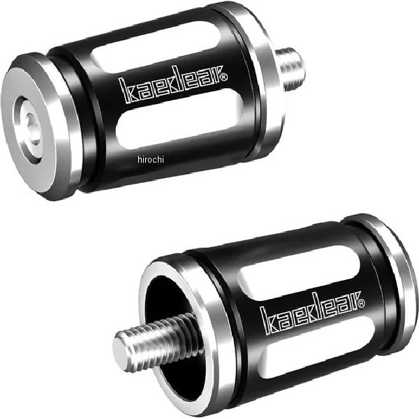 KDR-BE2-HYSM6-S カエディア Kaedear 可変バーエンド ホンダ、ヤマハ、スズキ、M6 シルバー、ブラック