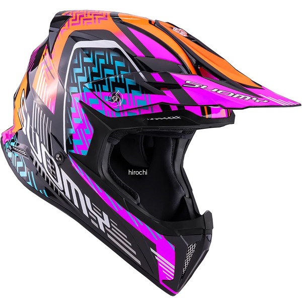 SXW0024 スオーミー SUOMY オフロードヘルメット X-WING モトリー レッドパープル XL