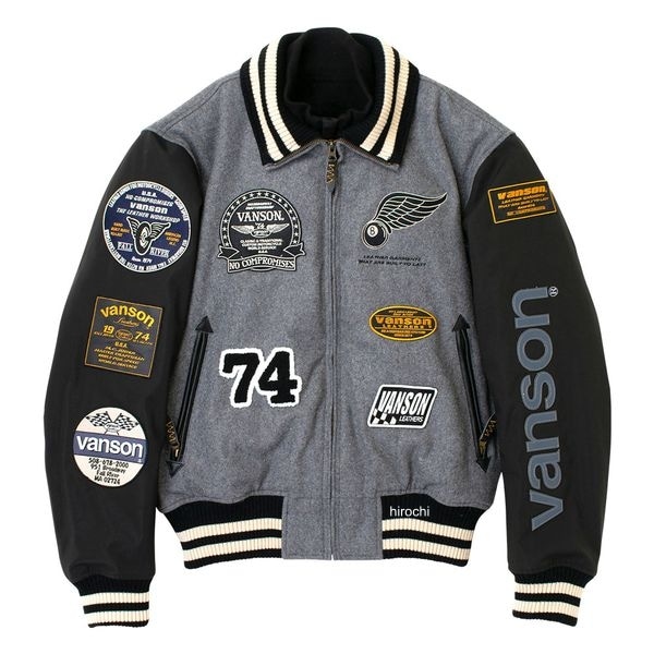 VS25107W バンソン VANSON 2025年秋冬モデル AWARD ジャケット グレー、ブラック Lサイズ