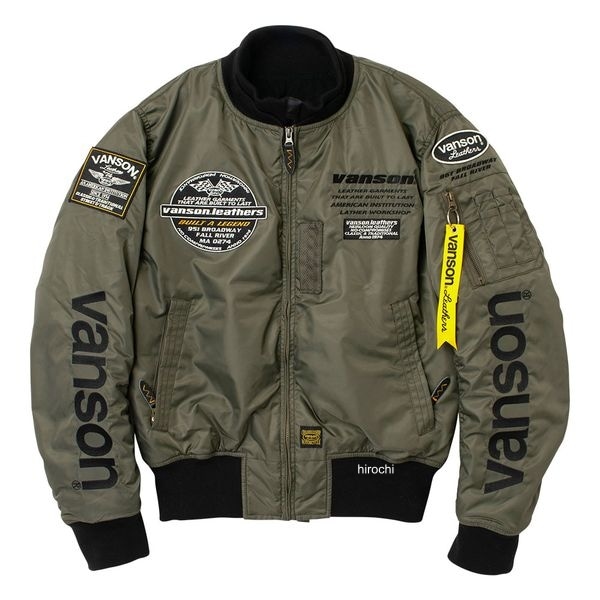VS25108W バンソン VANSON 2025年秋冬モデル MA-1 ジャケット カーキ、ブラック Mサイズ