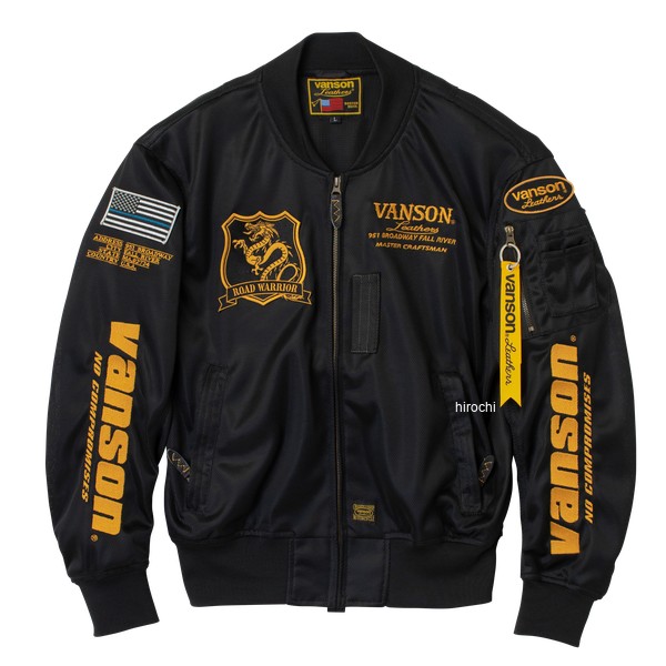 VS26101S バンソン VANSON 2026年春夏モデル メッシュMA-1ジャケット 3XLサイズ BK/YE