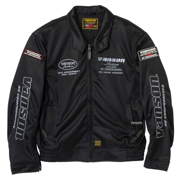 VS26103S バンソン VANSON 2026年春夏モデル メッシュスウィングトップジャケット 2XLサイズ BK/SV