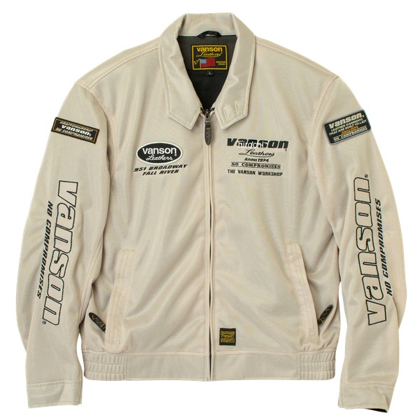VS26103S バンソン VANSON 2026年春夏モデル メッシュスウィングトップジャケット XLサイズ IV/BK