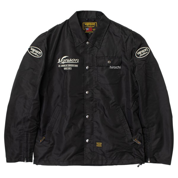 SVS2605S バンソン VANSON 2026年春夏モデル コーチジャケット Lサイズ BK