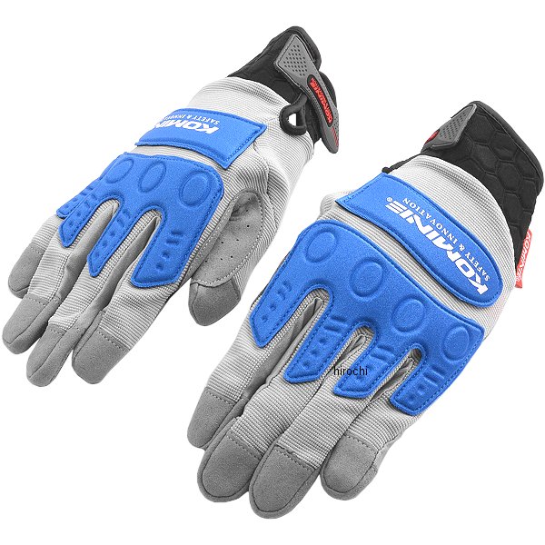 GK-134 コミネ KOMINE インストラクターグローブプロ EX グレー/ブルー Lサイズ