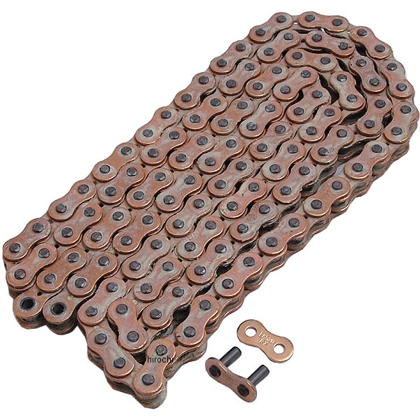 4582252841687 EKチェーン 江沼チェーン 520RX1 シリーズ 120L カシメジョイント ゴールド