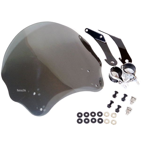 ws-05ms-band ワールドウォーク 汎用中型メーターバイザー 取り付けバンド付き スモーク