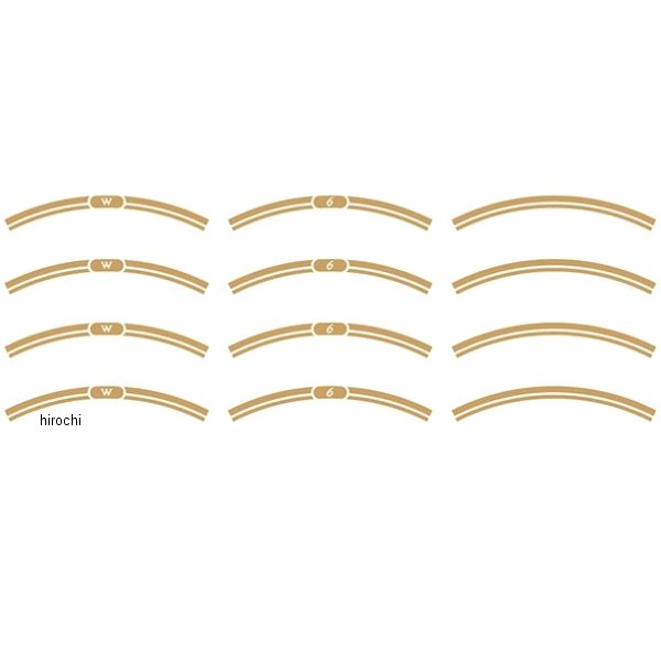 w650rim_g ワールドウォーク NEO CLASSICリムステッカー W650 ゴールド