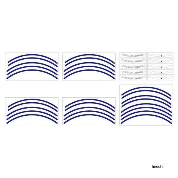 ninja250-rim_bl ワールドウォーク Ninja250 Ninja250SL用 リムステッカー  ブルー