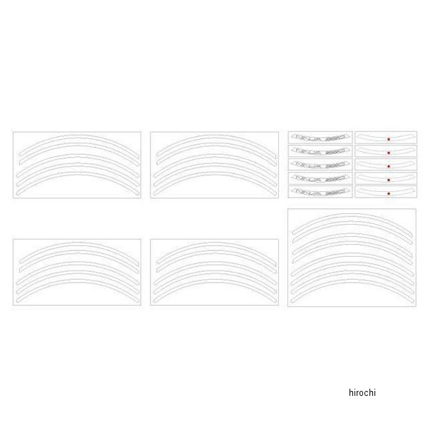 ninja250-rim_w ワールドウォーク Ninja250 Ninja250SL用 リムステッカー  ホワイト