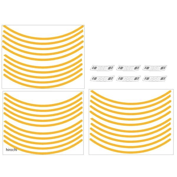 vulcans-rim_y ワールドウォーク リムステッカー バルカンS 黄