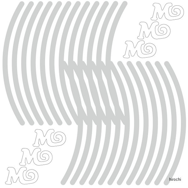 rim-11_sil ワールドウォーク リムステッカー モンキー125 シルバー