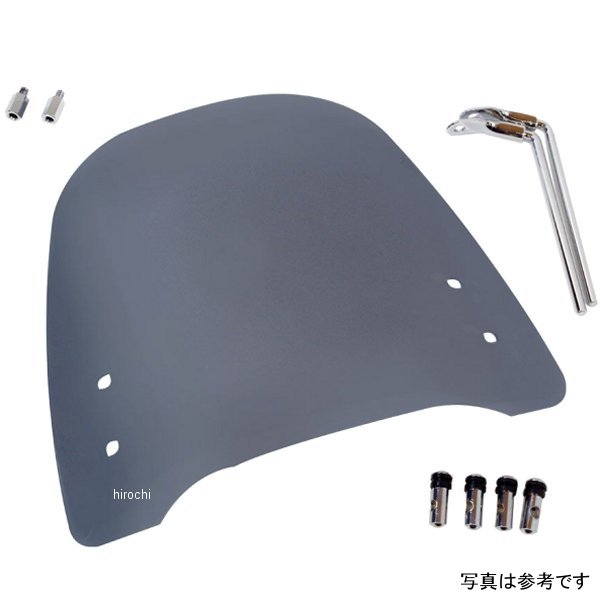 ws-04gs-8gg ワールドウォーク 原付用 汎用ウインドスクリーン WS-04G スモーク 8mm逆ネジ2個アダプター付き