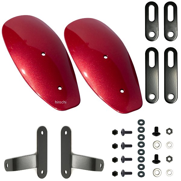 ws-43-red ワールドウォーク 塗装ナックルガード 18年-21年 モンキー125 パールネビュラレッド