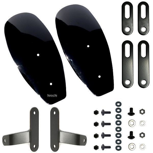 ws-41-bk ワールドウォーク 汎用塗装ナックルガード 黒