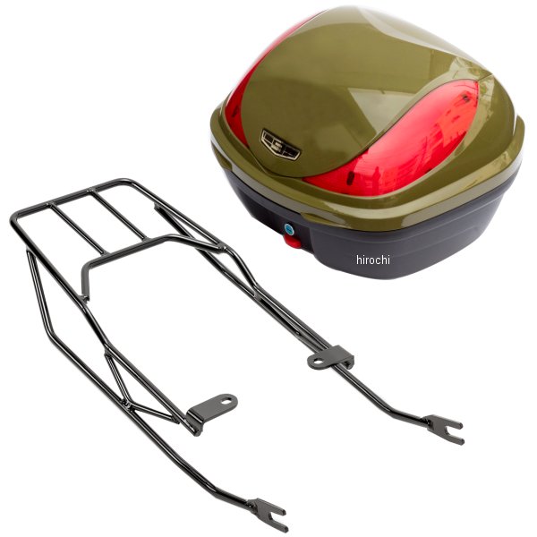 wca-43-hwb32-3-GRE ワールドウォーク リアキャリア 32Lリアボックスセット クロスカブ110  カムフラージュグリーン