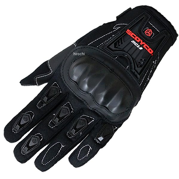 MC12-BK-XL スコイコ SCOYCO グローブ 硬質プロテクター付き 黒 XLサイズ