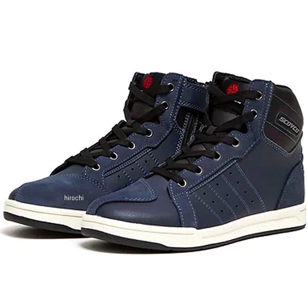 MT053-NV-43 スコイコ SCOYCO カジュアルライディングシューズ ネイビー 43サイズ(28.0cm)