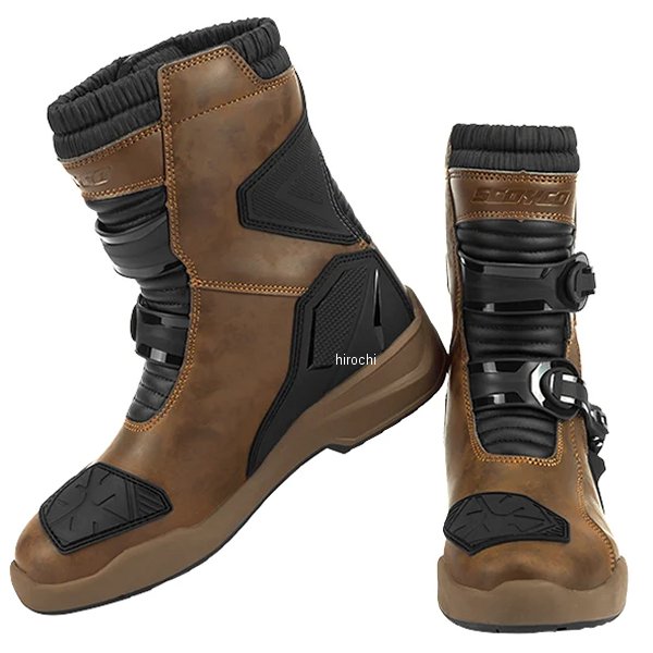 MT038WP-DBR-39 スコイコ SCOYCO ライディングブーツ Touring ダークブラウン 39サイズ(26.0cm)