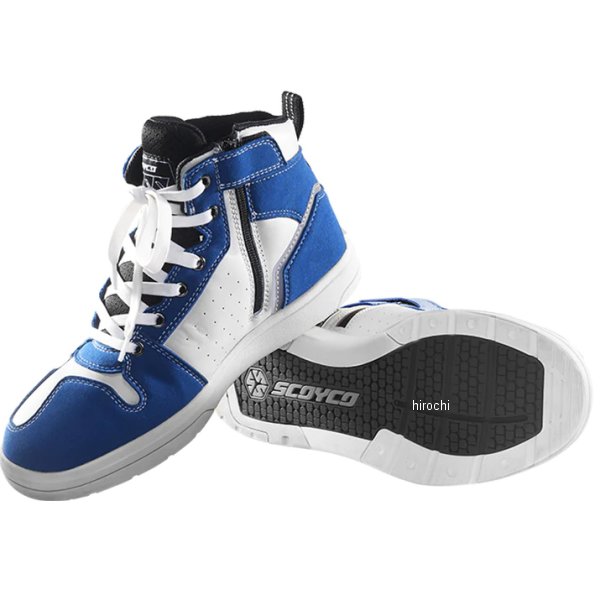 MT069-BL-40 スコイコ SCOYCO カジュアルライディングシューズ 青 40サイズ(26.5cm)
